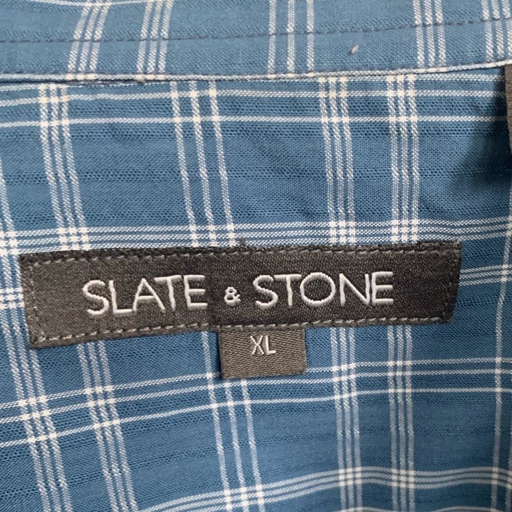 Slate & Stone Long Sleeve Button Down Shirt, Size XL - Picture 2 of 4